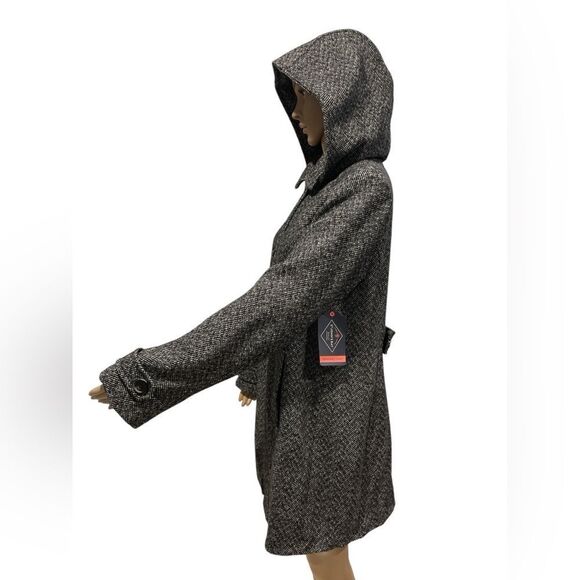 NWT St Johns bay wool scarf coat size Large - Picture 2 of 5